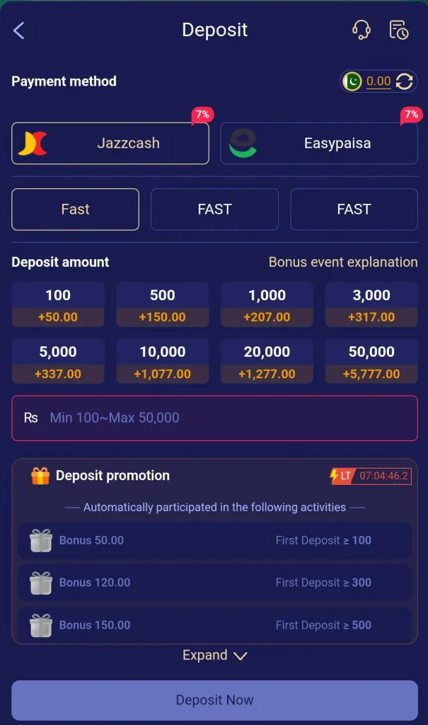 8bet deposite