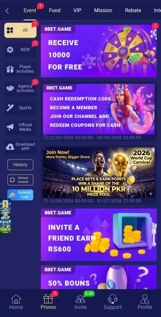 8bet offers